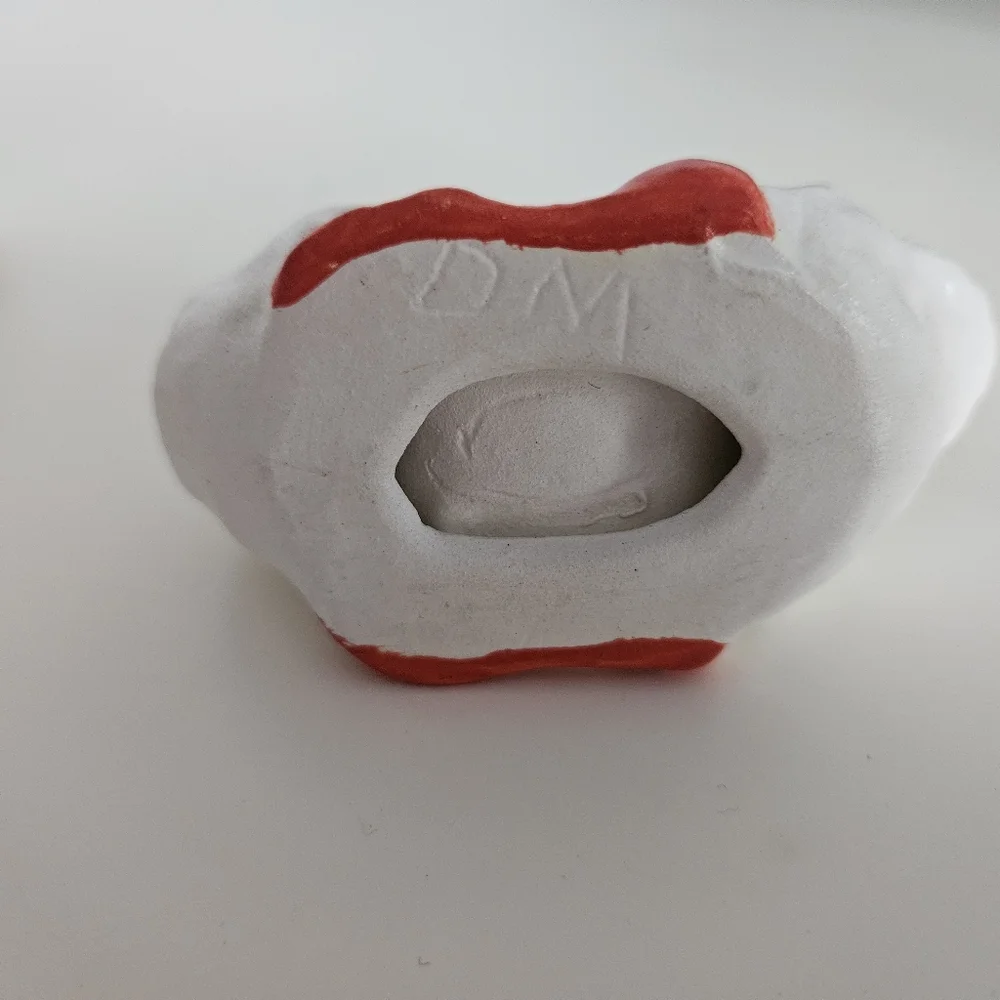 Swan & Ducks White Ceramic Napkin Rings x 6